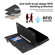 iPhone 16 ESEBLE Retro Frosted RFID Flip Leather Phone Case - Black