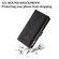 iPhone 16 ESEBLE Retro Frosted RFID Flip Leather Phone Case - Black