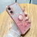iPhone 16 Gradient Glitter Immortal Flower Ring All-inclusive Phone Case - Pink