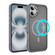 iPhone 16 Hardware Lens Protection MagSafe Magnetic PC Hybrid TPU Phone Case - Grey