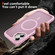 iPhone 16 Hardware Lens Protection MagSafe Magnetic PC Hybrid TPU Phone Case - Pink