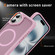 iPhone 16 Hardware Lens Protection MagSafe Magnetic PC Hybrid TPU Phone Case - Pink