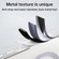iPhone 16 Irregular Alloy Frame Fosted Translucent MagSafe Phone Case - Black