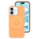 iPhone 16 Jelly Liquid Silicone MagSafe Magnetic Phone Case - Orange