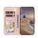 iPhone 16 Lace Flower Embossing Flip Leather Phone Case - Rose Gold
