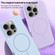 iPhone 16 Large Hole Camera MagSafe Liquid Silicone Full Coverage Phone Case - White