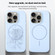 iPhone 16 Large Hole Camera MagSafe Liquid Silicone Full Coverage Phone Case - White
