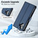 iPhone 16 LC.IMEEKE L2 Series Detachable Magsafe PU Phone Case with Lanyard - Blue