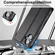 iPhone 16 LC.IMEEKE RFID Anti-theft Leather Phone Case - Black
