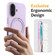 iPhone 16 Liquid Silicone MagSafe Magnetic Phone Case with Ring Holder - Lilac Purple
