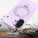 iPhone 16 Liquid Silicone MagSafe Magnetic Phone Case with Ring Holder - Lilac Purple