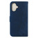 iPhone 16 Little Tiger Embossed Leather Phone Case - Dark Blue