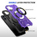 iPhone 16 MagSafe Magnetic Shockproof Phone Case with Ring Holder - Purple