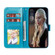 iPhone 16 Mandala Embossing Pattern Horizontal Flip Leather Phone Case - Blue