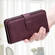 iPhone 16 Multi-Function Wallet 10 Card Slots Leather Phone Case - Claret