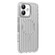 iPhone 16 Mutural Corrugated Texture Magsafe Magnetic Shockproof Phone Case - Silver
