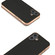 iPhone 16 Nano Electroplating Carbon Fiber Texture Phone Case - Black