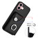 iPhone 16 Organ Card Bag Ring Holder Phone Case with Long Lanyard - Black