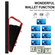iPhone 16 Organ Card Bag Ring Holder Phone Case with Long Lanyard - Red