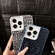 iPhone 16 Pebble Pattern PU MagSafe Phone Case with Holder - Grey