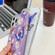 iPhone 16 Plating Texture Butterfly TPU Phone Case with Glitter Lens Film - Pink Butterflies HU5