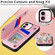 iPhone 16 Printed Double Buckle RFID Anti-theft Phone Case - Pastoral Rose