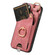 iPhone 16 Retro Skin-feel Ring Card Bag Phone Case with Hang Loop - Pink