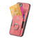 iPhone 16 Retro Skin-feel Ring Card Wallet Phone Case - Pink