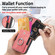 iPhone 16 Retro Skin-feel Ring Card Wallet Phone Case - Pink