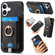 iPhone 16 Retro Splitable Magnetic Card Bag Leather Phone Case - Black