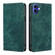 iPhone 16 RFID Anti-theft Brush Magnetic Leather Phone Case - Green