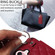 iPhone 16 Rhombic Texture Card Bag Phone Case with Short Lanyard - Wine Red