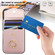 iPhone 16 Ring Holder RFID Card Slot Phone Case - Rose Gold
