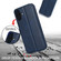 iPhone 16 Shockproof PU + TPU Leather Phone Case - Blue