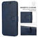 iPhone 16 Shockproof PU + TPU Leather Phone Case - Blue