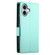 iPhone 16 Side Buckle Magnetic Frosted Leather Phone Case - Mint Green