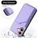 iPhone 16 Skin Feel Four Card Slots Phone Case with Wrist Strap - Purple