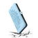 iPhone 16 Skin Feel Totem Embossed Leather Phone Case - Blue