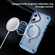 iPhone 16 Skin Feel TPU + PC MagSafe Magnetic Phone Case - Transparent Blue