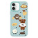iPhone 16 Skin Feeling Jelly TPU Hybrid PC Phone Case - Puppy Light Green