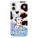 iPhone 16 Skin Feeling Jelly TPU Hybrid PC Phone Case - Spotted Puppy White