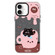 iPhone 16 Skin Feeling Jelly TPU Hybrid PC Phone Case - Teacup Puppy Black