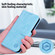 iPhone 16 Skin Feeling Oil Leather Texture PU + TPU Phone Case - Light Blue