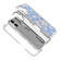 iPhone 16 Small Fresh Sticker PC + TPU Shockproof Phone Case - Blue Flower