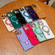 iPhone 16 Solid Color Electroplated Metal Holder Phone Case - Silver White