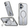 iPhone 16 Star Shine Series TPU + PC MagSafe Phone Case with Fold Holder - Grey