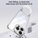 iPhone 16 SULADA Electroplated Clear TPU Soft Frame Phone Case with Wrist Strap - Silver