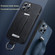 iPhone 16 SULADA Tide Cool Series PC + Leather Texture Skin Feel Phone Case - Red