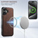iPhone 16 Suteni H17 Litchi Texture Leather MagSafe Detachable Wallet Phone Case - Brown