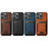 iPhone 16 Suteni H17 Litchi Texture Leather MagSafe Detachable Wallet Phone Case - Brown